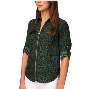 Michael Michael Kors cheetah print blouse petite small